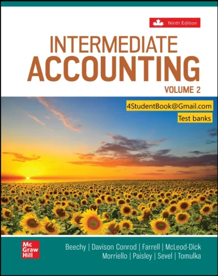 Test banks for Intermediate Accounting Volume 2 9th Edition By Thomas H. Beechy © 2025